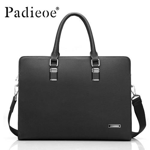 Padieoe Luxury Brand Genuine Leather Fashion Men&