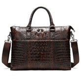 WESTAL Men Genuine Leather Laptop Briefcase - foxberryparkproducts