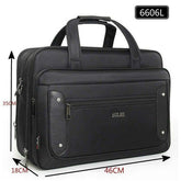 Large Capacity Men 17 Inches Briefcases Waterproof Briefcase - foxberryparkproducts