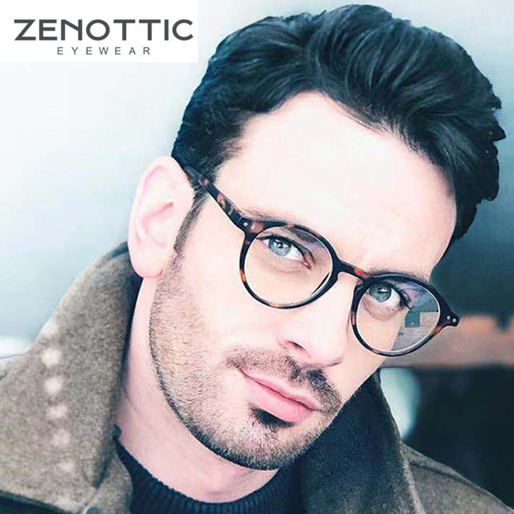 ZENOTTIC Round Frame Reading Glasses For Men Women Computer Optical Eyeglasses Hyperopia Anti Blue Light Reading Glasses Eyewear - foxberryparkproducts