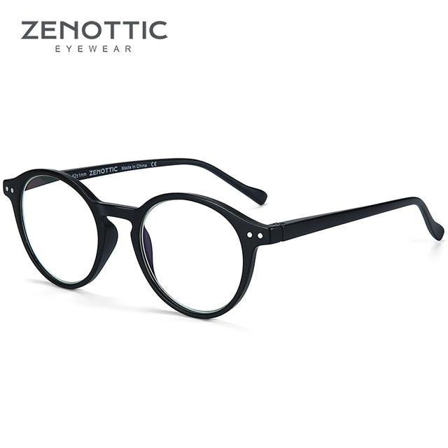ZENOTTIC Round Frame Reading Glasses For Men Women Computer Optical Eyeglasses Hyperopia Anti Blue Light Reading Glasses Eyewear - foxberryparkproducts