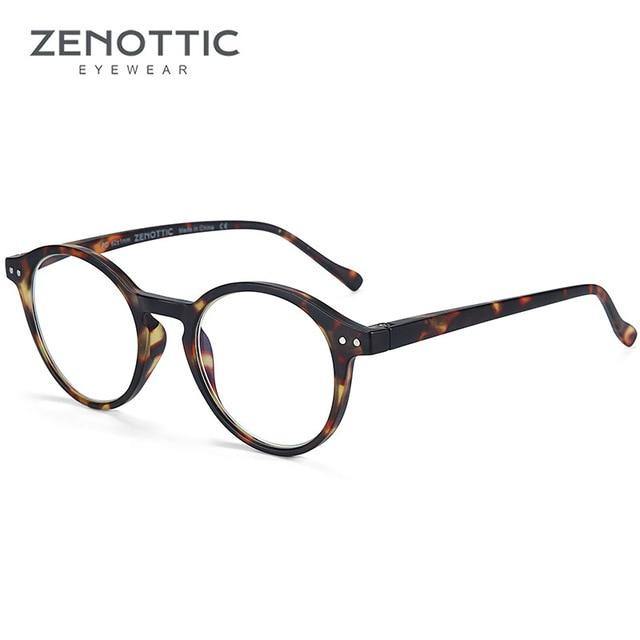 ZENOTTIC Round Frame Reading Glasses For Men Women Computer Optical Eyeglasses Hyperopia Anti Blue Light Reading Glasses Eyewear - foxberryparkproducts