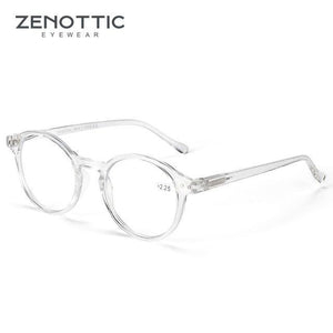 ZENOTTIC Round Frame Reading Glasses For Men Women Computer Optical Eyeglasses Hyperopia Anti Blue Light Reading Glasses Eyewear - foxberryparkproducts