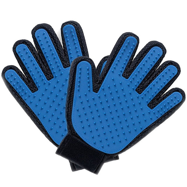 Silicone Pet Grooming Glove For Cats hair Brush Comb Cleaning Deshedding Pets - foxberryparkproducts