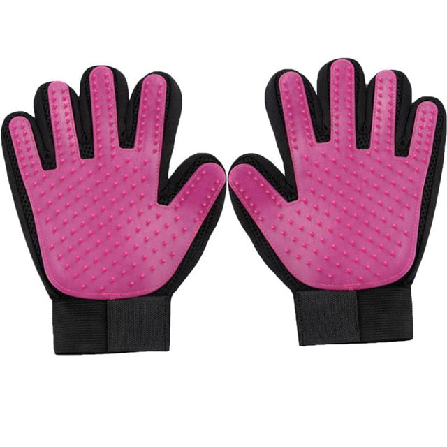Silicone Pet Grooming Glove For Cats hair Brush Comb Cleaning Deshedding Pets - foxberryparkproducts