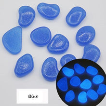 Load image into Gallery viewer, Blue Green Luminous Stones Glow in Dark - foxberryparkproducts
