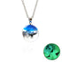Chic Transparent Resin Rould Ball Moon Pendant Necklace - foxberryparkproducts