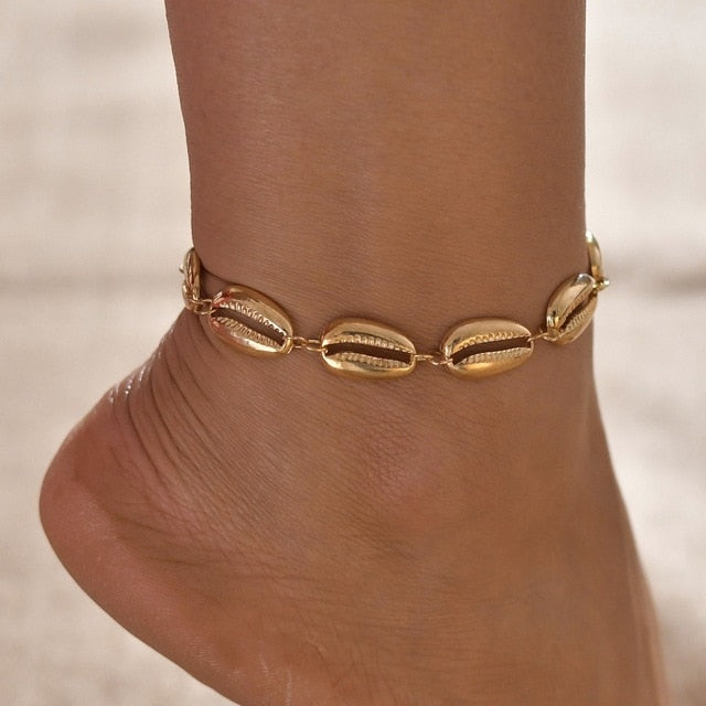 Anklet-Bracelets Bohemian Shell Heart Summer Tortoise Barefoot Girls  ID A114 - 1138 - foxberryparkproducts