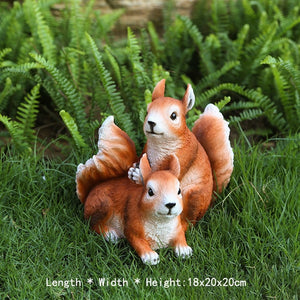 Garden   Squirrel Statue   one, two, or three       ID E512 - 5101 - foxberryparkproducts