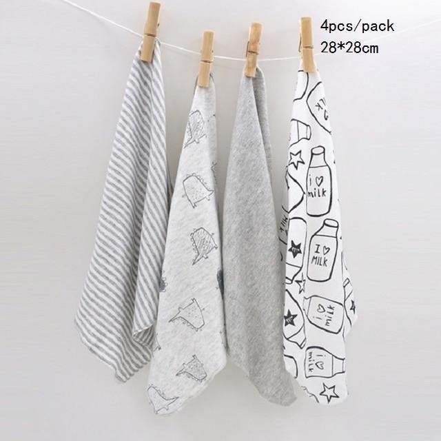 100% Cotton Newborn Baby Towels Saliva Towel Nursing Towel - foxberryparkproducts