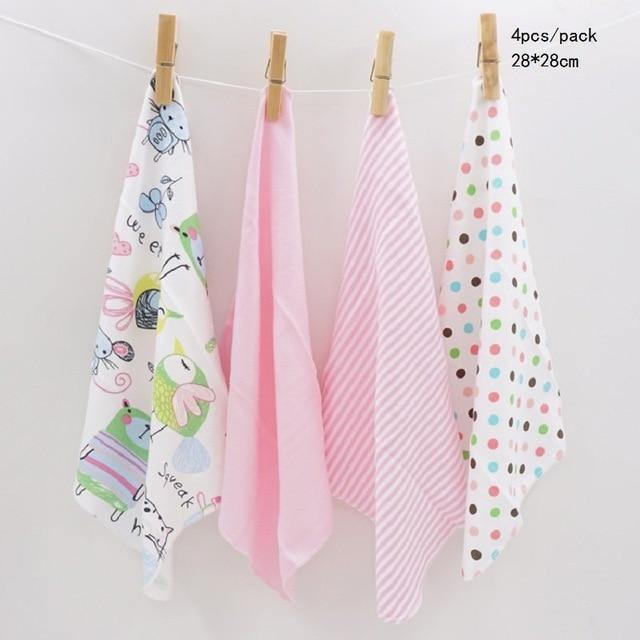 100% Cotton Newborn Baby Towels Saliva Towel Nursing Towel - foxberryparkproducts