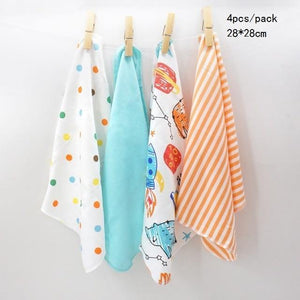 100% Cotton Newborn Baby Towels Saliva Towel Nursing Towel - foxberryparkproducts