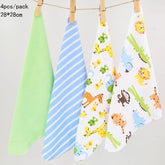 100% Cotton Newborn Baby Towels Saliva Towel Nursing Towel - foxberryparkproducts