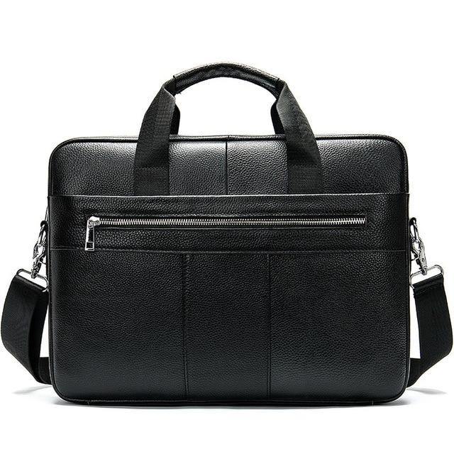 WESTAL Men's  Genuine laptop leather Briefcase - foxberryparkproducts