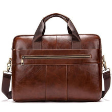 Load image into Gallery viewer, WESTAL Men&#39;s  Genuine laptop leather Briefcase - foxberryparkproducts
