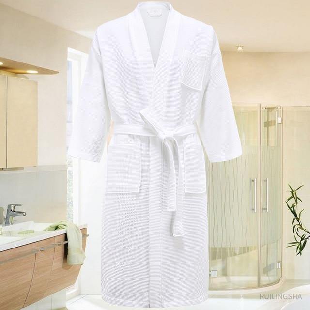 Wonderful Soft 5 Star Hotel 100% Cotton Men Kimono Bathrobe - foxberryparkproducts