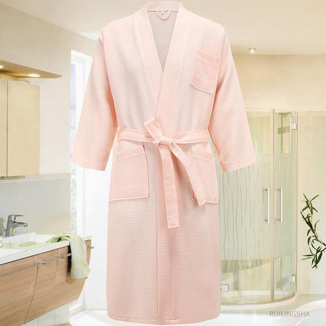 Wonderful Soft 5 Star Hotel 100% Cotton Men Kimono Bathrobe - foxberryparkproducts