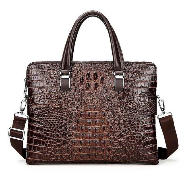 Luxury brand crocodile pattern  cowhide blue laptop - foxberryparkproducts