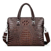 Luxury brand crocodile pattern  cowhide blue laptop - foxberryparkproducts