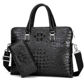 Luxury brand crocodile pattern  cowhide blue laptop - foxberryparkproducts