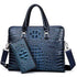Luxury brand crocodile pattern  cowhide blue laptop - foxberryparkproducts