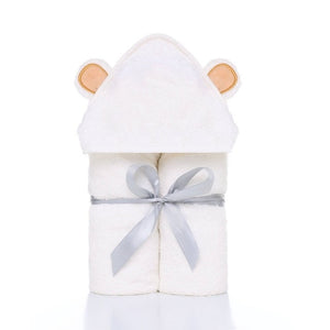 Organic Bamboo Hooded Baby Towel – Ultra Soft and Super Absorbent Baby Bath Towels - foxberryparkproducts