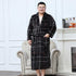 Men Plus Size Warm Flannel Bathrobe 40-130 KG Men Winter Coral Fleece - foxberryparkproducts