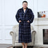Men Plus Size Warm Flannel Bathrobe 40-130 KG Men Winter Coral Fleece - foxberryparkproducts