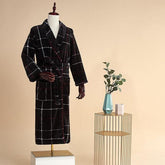 Men Plus Size Warm Flannel Bathrobe 40-130 KG Men Winter Coral Fleece - foxberryparkproducts