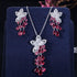 Necklace CWWZircons New Arrival Cubic Zirconia Tassel Drop Flower  ID A112 - 1118 - foxberryparkproducts