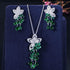 Necklace CWWZircons New Arrival Cubic Zirconia Tassel Drop Flower  ID A112 - 1118 - foxberryparkproducts