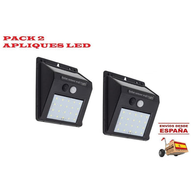 PACK 2 Solar lights outdoor 6500K with motion Sensor - foxberryparkproducts