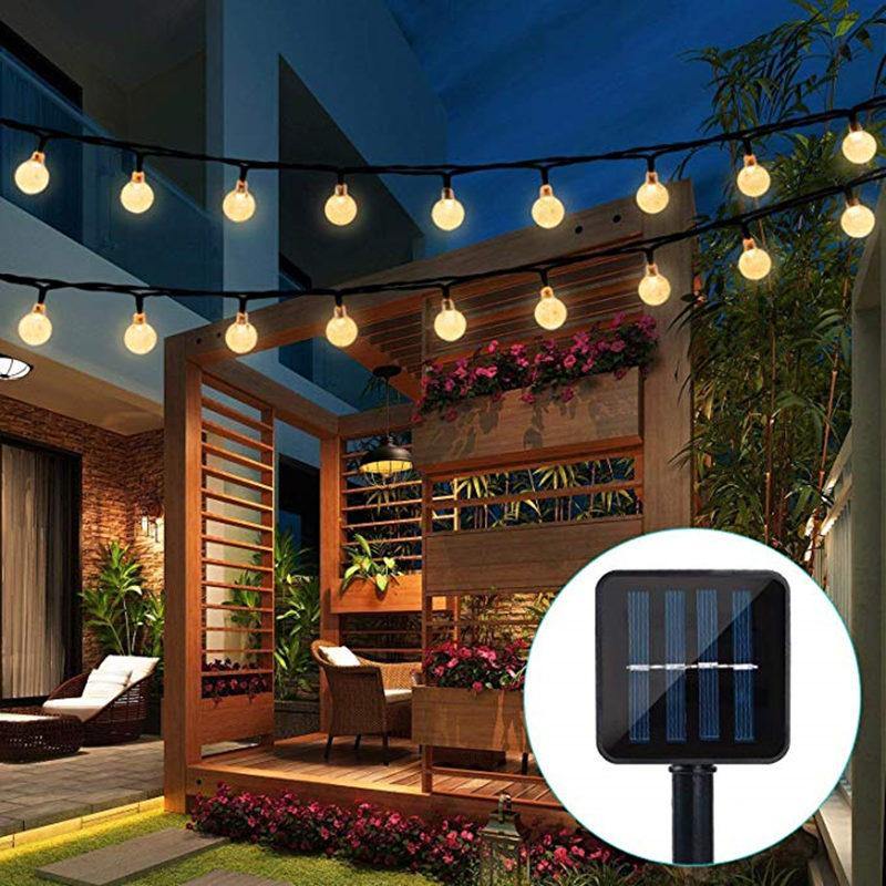 ECLH Solar Lamp 10M 50Led Crystal Ball Globe - foxberryparkproducts