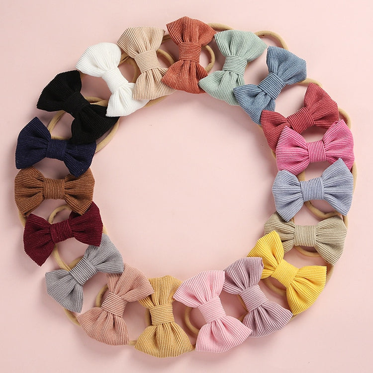 Hairband Newborn Kids Toddler Hair Accessories Spring Summer nylon corduroy - foxberryparkproducts