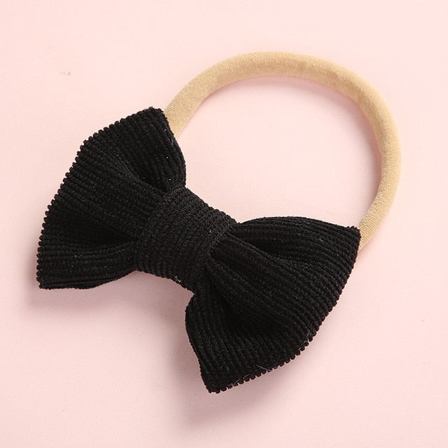 Hairband Newborn Kids Toddler Hair Accessories Spring Summer nylon corduroy - foxberryparkproducts