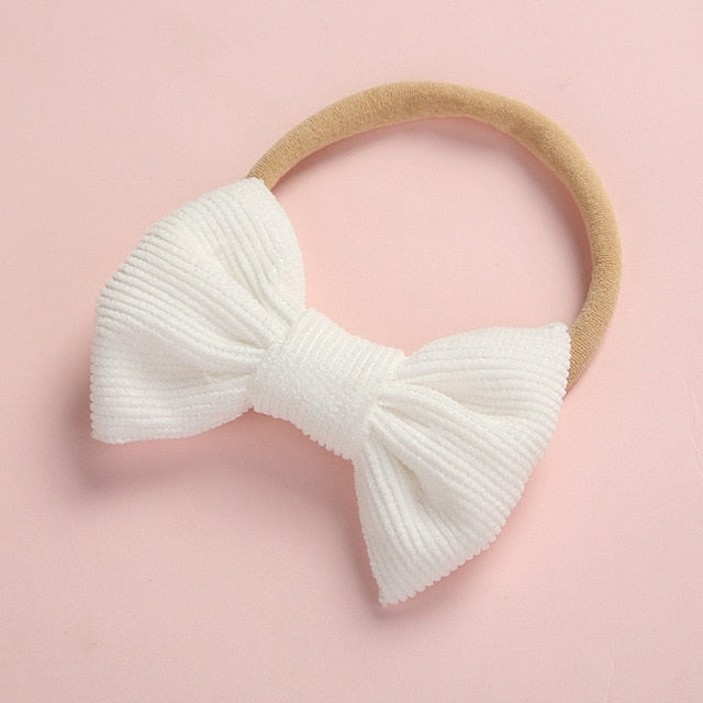 Hairband Newborn Kids Toddler Hair Accessories Spring Summer nylon corduroy - foxberryparkproducts