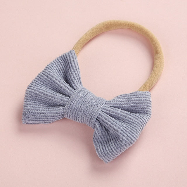 Hairband Newborn Kids Toddler Hair Accessories Spring Summer nylon corduroy - foxberryparkproducts
