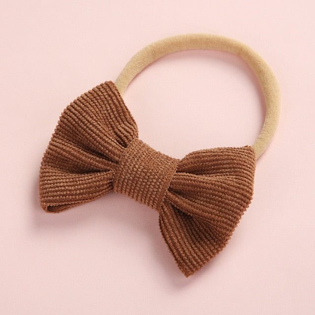 Hairband Newborn Kids Toddler Hair Accessories Spring Summer nylon corduroy - foxberryparkproducts