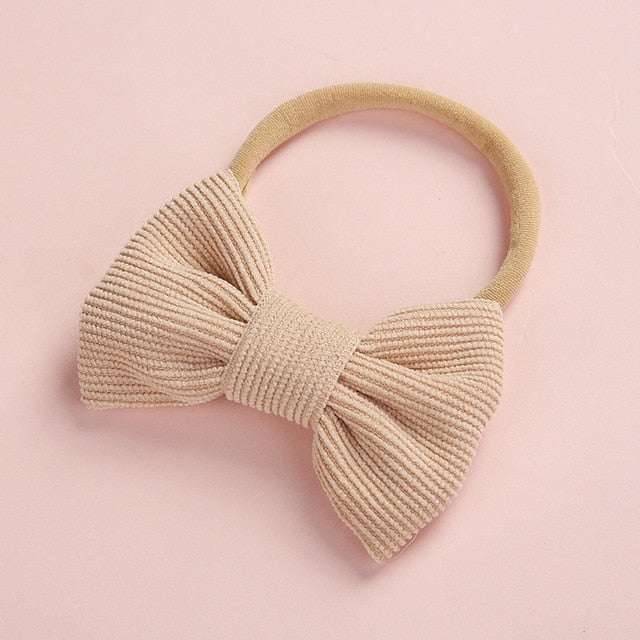 Hairband Newborn Kids Toddler Hair Accessories Spring Summer nylon corduroy - foxberryparkproducts