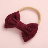 Hairband Newborn Kids Toddler Hair Accessories Spring Summer nylon corduroy - foxberryparkproducts