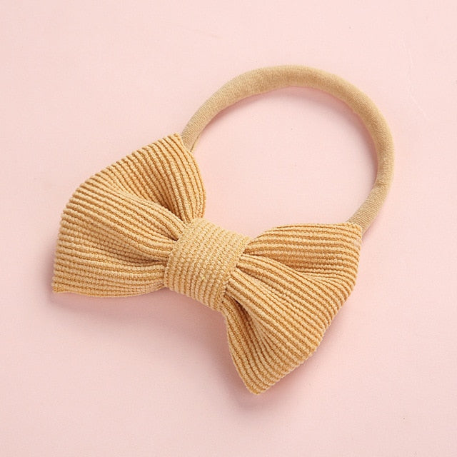 Hairband Newborn Kids Toddler Hair Accessories Spring Summer nylon corduroy - foxberryparkproducts