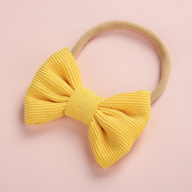 Hairband Newborn Kids Toddler Hair Accessories Spring Summer nylon corduroy - foxberryparkproducts