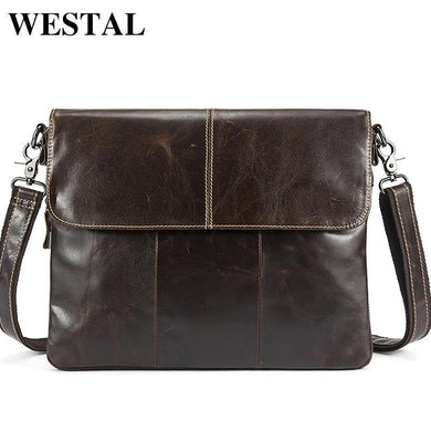 WESTEL Men's Shoulder Bag Men Leather Messenger Crossbody Bags - foxberryparkproducts