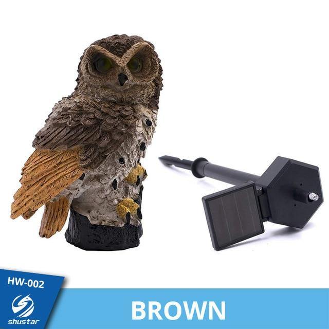 Solar Owl Garden light Outdoor Lawn - foxberryparkproducts