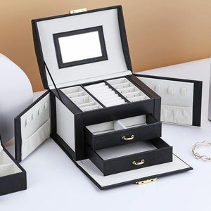 Wonderful New Luxury Three-tier Storage Jewelry Box - foxberryparkproducts