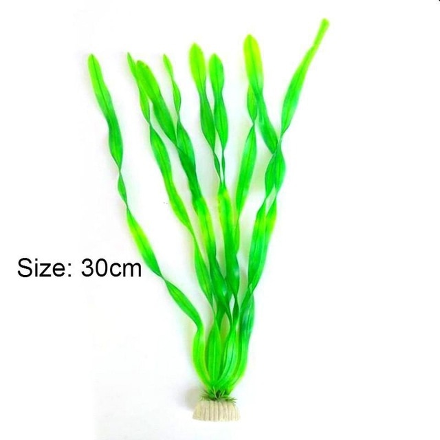 Artificial Aquarium Plant Decoration Fish Tank Submersible Flower Grass  Plant 10-30cm - foxberryparkproducts
