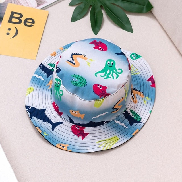 Children Hat Summer Printing Cap For Boys And Girls Kids Sun Caps Cartoon Baby Hats 6 months to 8 years - foxberryparkproducts