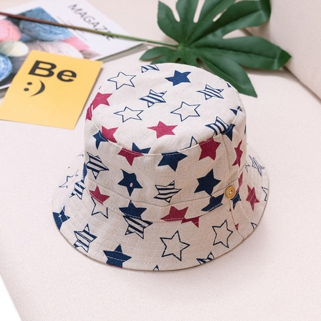 Children Hat Summer Printing Cap For Boys And Girls - foxberryparkproducts