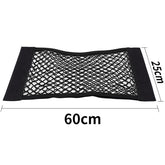 Car Back Rear Mesh Trunk Seat Elastic String Net Magic Sticker Universal Storage Bag Pocket Cage Auto Organizer Seat Back Bag - foxberryparkproducts