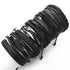 Bracelets 10pcs/set Black Wrap Woven Handmade  Men or Women  ID  A112 - 1105 - foxberryparkproducts